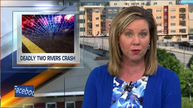 Two Rivers crash leaves man dead, wife critically injured