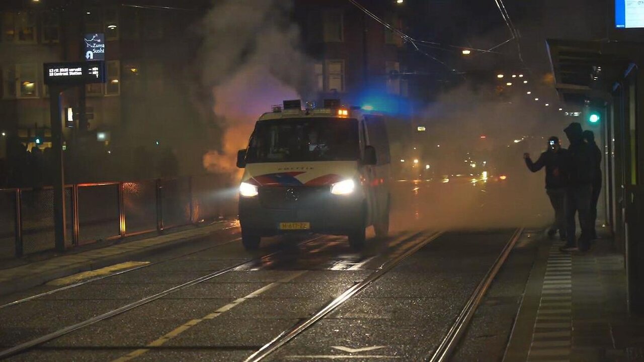 Netherlands: Moroccan fans celebrate historic World Cup win against Spain amid heavy police presence