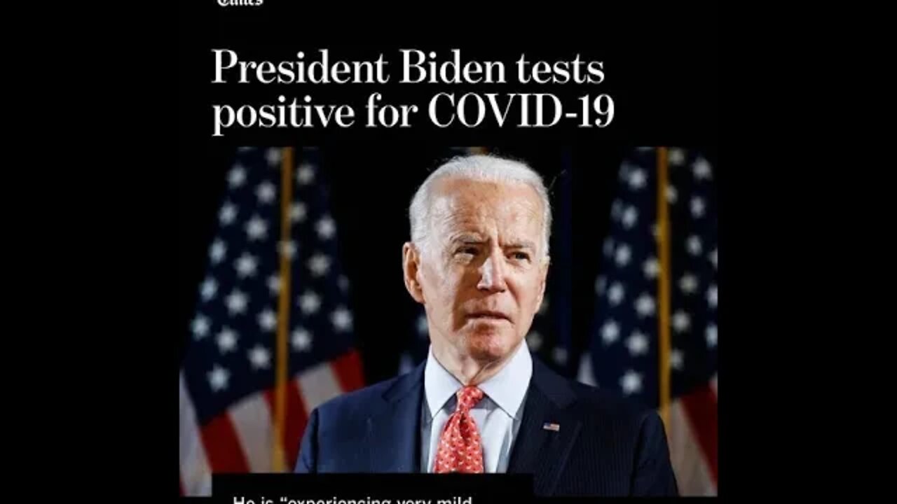 Breaking News: Fully Vaxxed & Twice Boosted Joe Biden Tests Positive.