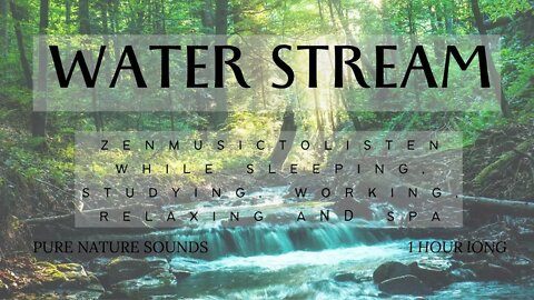 Zen Music with Water Stream sounds, Peaceful music for Spa, Yoga and Relaxation, Meditation, Sleep