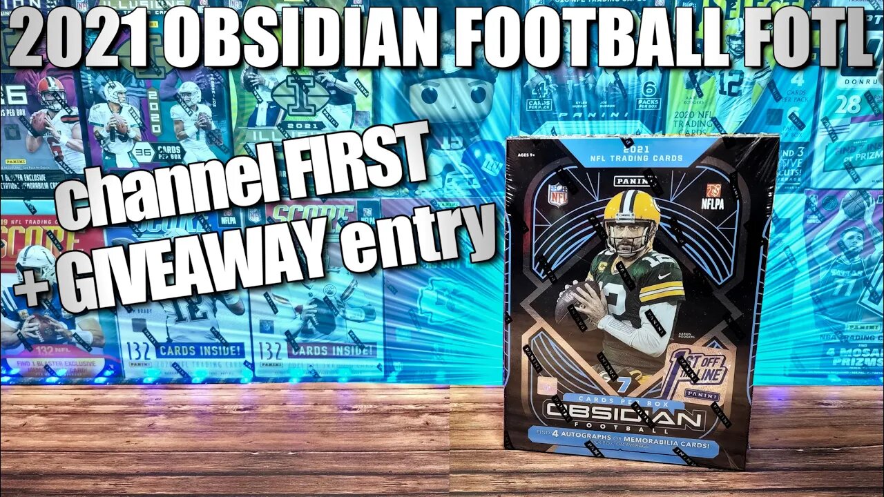 2021 Obsidian Football FOTL (1st Off the Line) | My First Time Ripping a FOTL Box! GIVEAWAY ENTRY