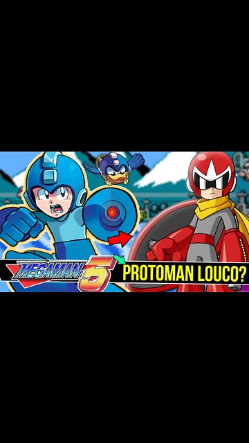 MEGAMAN 5 - PROTOMAN é o VILÃO ?! Protoman vs Mega man #shorts