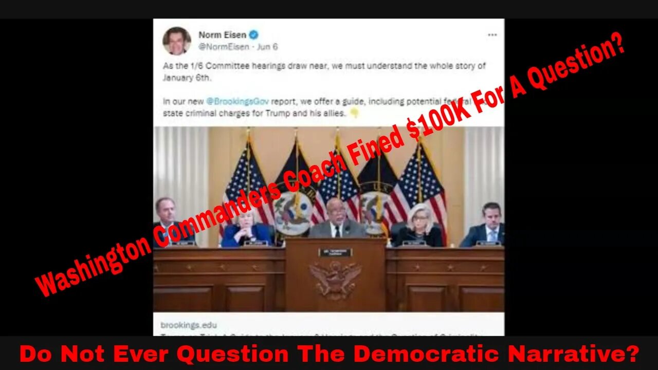 Washington Commanders Coach Fined $100K For A Tweet! The Question Why? Team Threatened!