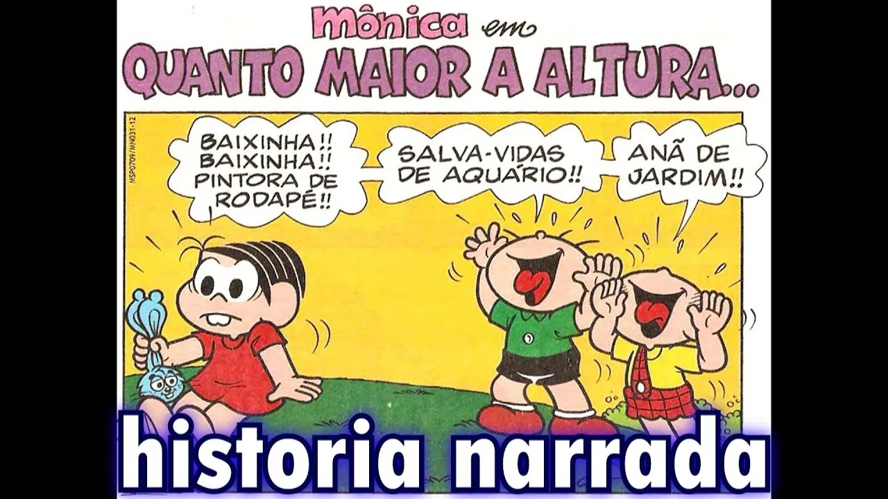 Mônica em-Quanto maior a altura... | Gibis do Rapha