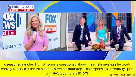 A seasoned rancher from Arizona is questioned about the single message he would convey