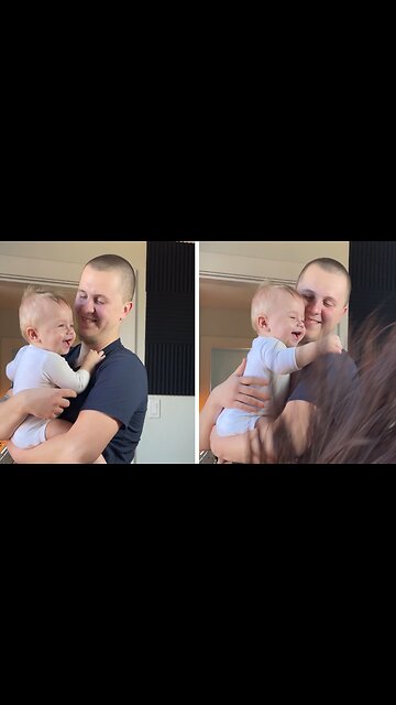 Baby’s Hilarious Laughter Attack by Mom’s Hair Tickle!