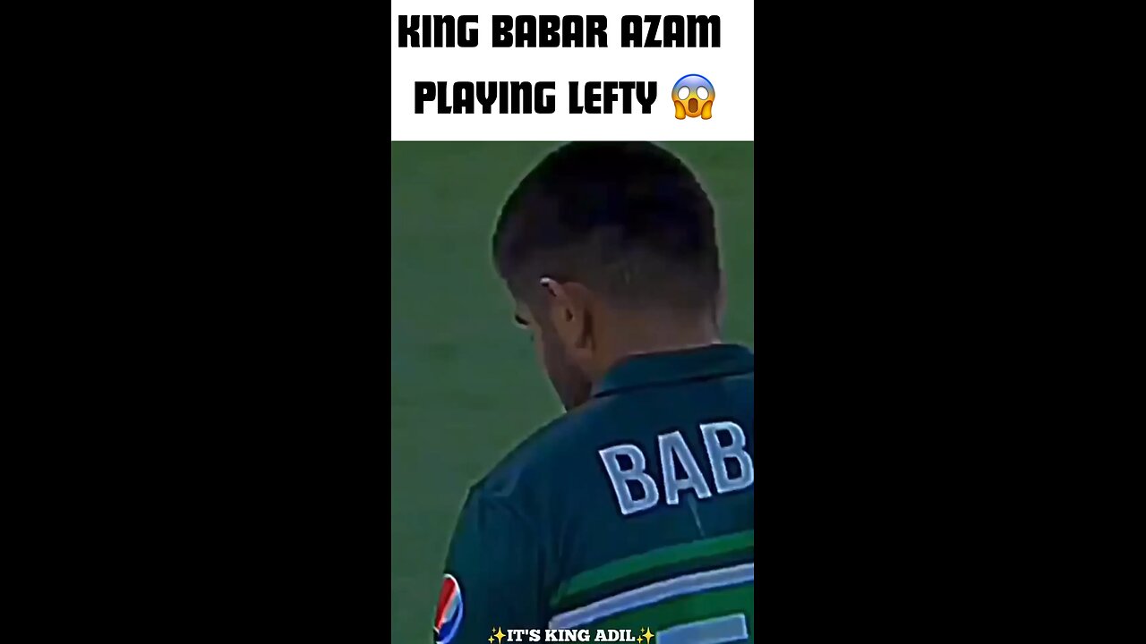 KING BABAR AZAM PLAYING LEFTY 😱