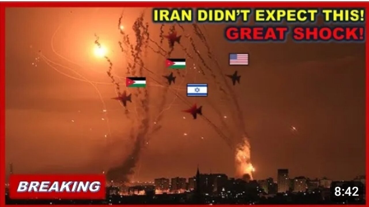 Iran furious! US and Jordanian Jets intercept many of Iranian drones and missiles toward Isreal