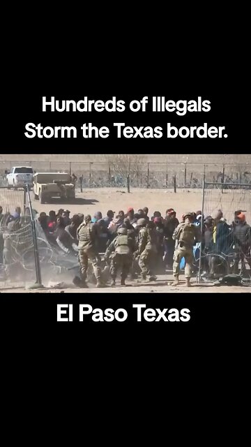 🙈 NOTHING TO SEE HERE! 🤫 Don’t look at the hundreds of illegal immigrants storming the border…