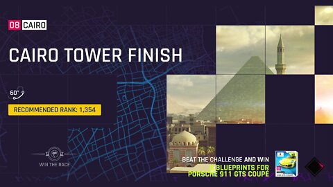 Asphalt 9 Legends - Cairo - Cairo Tower Finish - Dodge Challenger SRT8