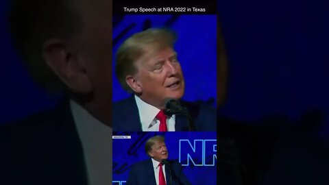 Trump NRA 2022: The Only Way To Stop A Bad Guy With A Gun Is A Good Guy With A Gun #Shorts