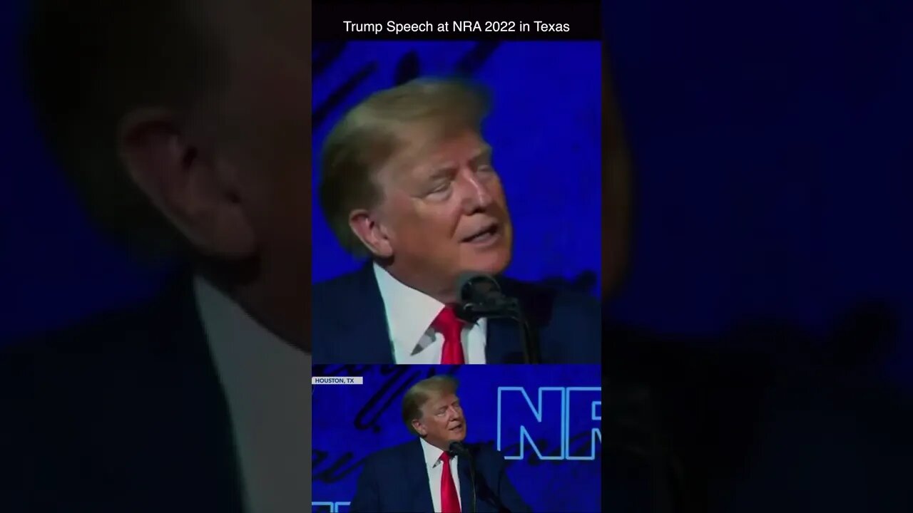 Trump NRA 2022: The Only Way To Stop A Bad Guy With A Gun Is A Good Guy With A Gun #Shorts