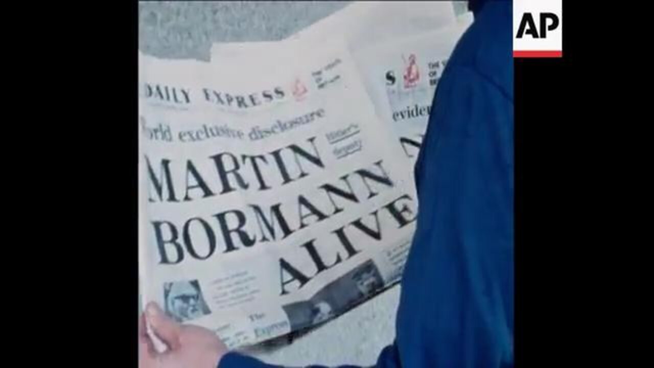 SYND 6-12-72 REACTION TO WHETHER MARTIN BORMANN IS ALIVE
