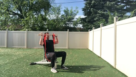 TSC Seated Shoulder Press (Timed Static Contraction)