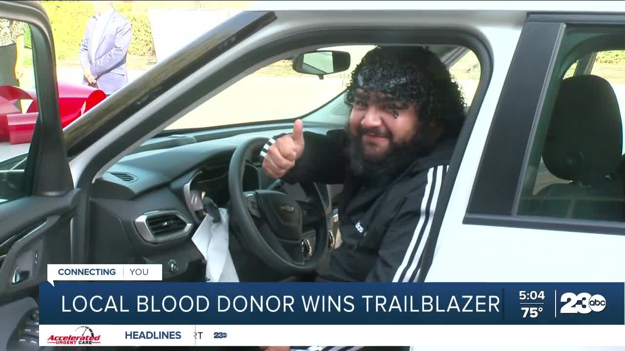 Kern County blood donor wins new Chevy Trailblazer