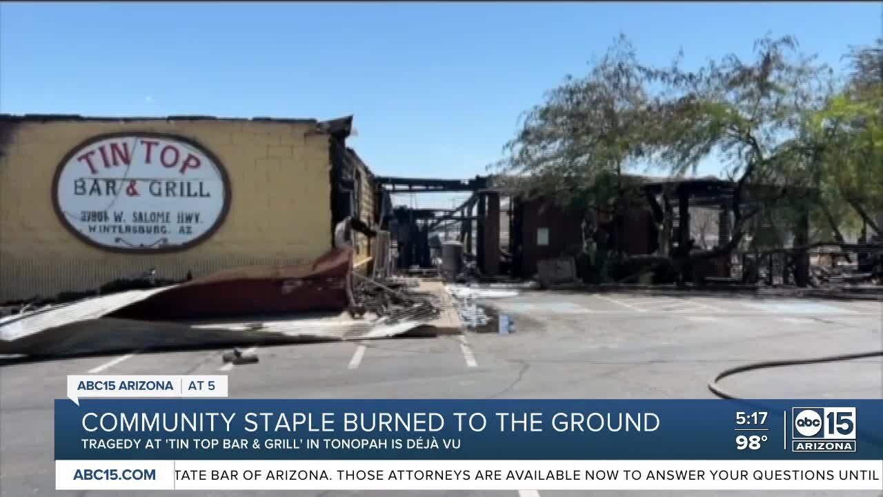 'Beloved' Tonopah bar and grill destroyed in overnight fire