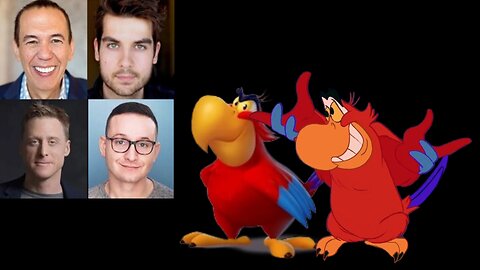 Animated Voice Comparison- Iago (Aladdin)