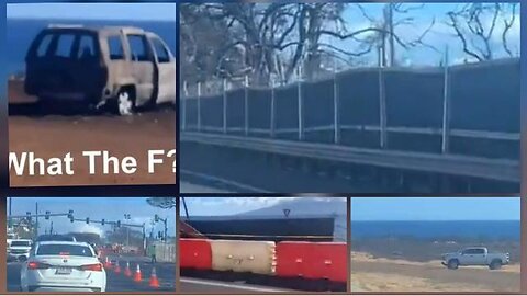 LAHAINA MAUI FIRES AFTER - FBI EVERYWHERE & THEY BUILD A FENCE SHELBY THOMSON