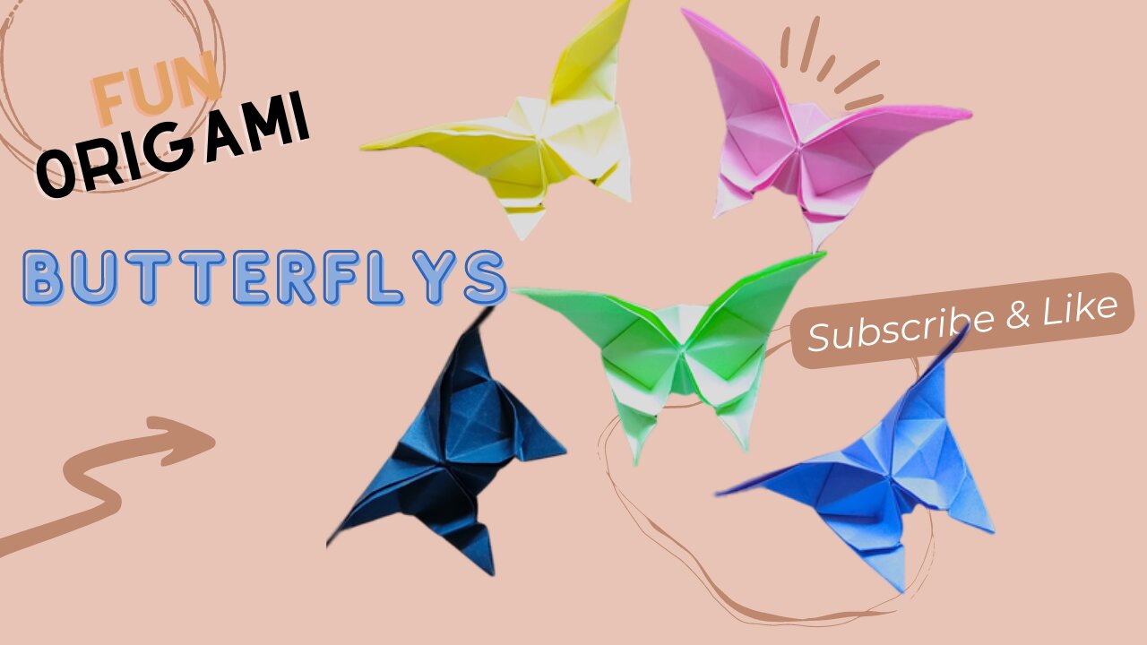 How To Make Butterfly Origami