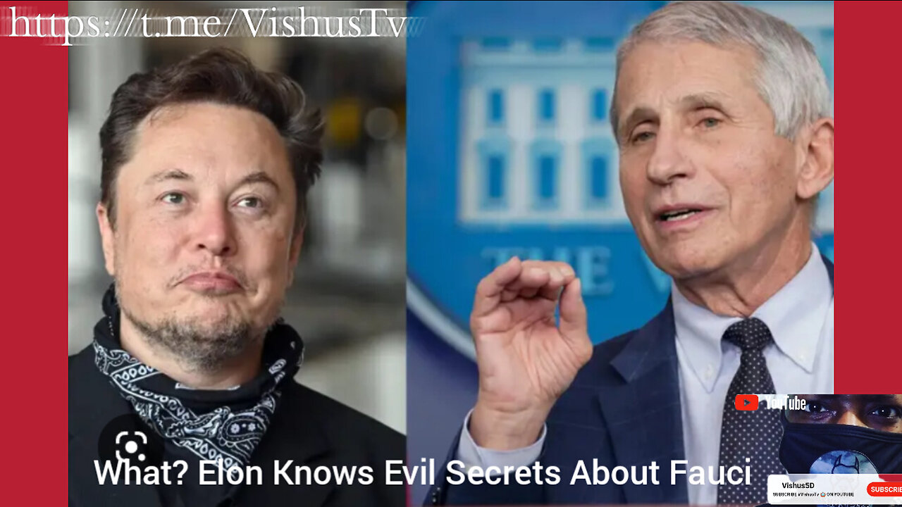 What!!! Elon Knows Evil Secrets About Anthony fauci #VishusTv 📺