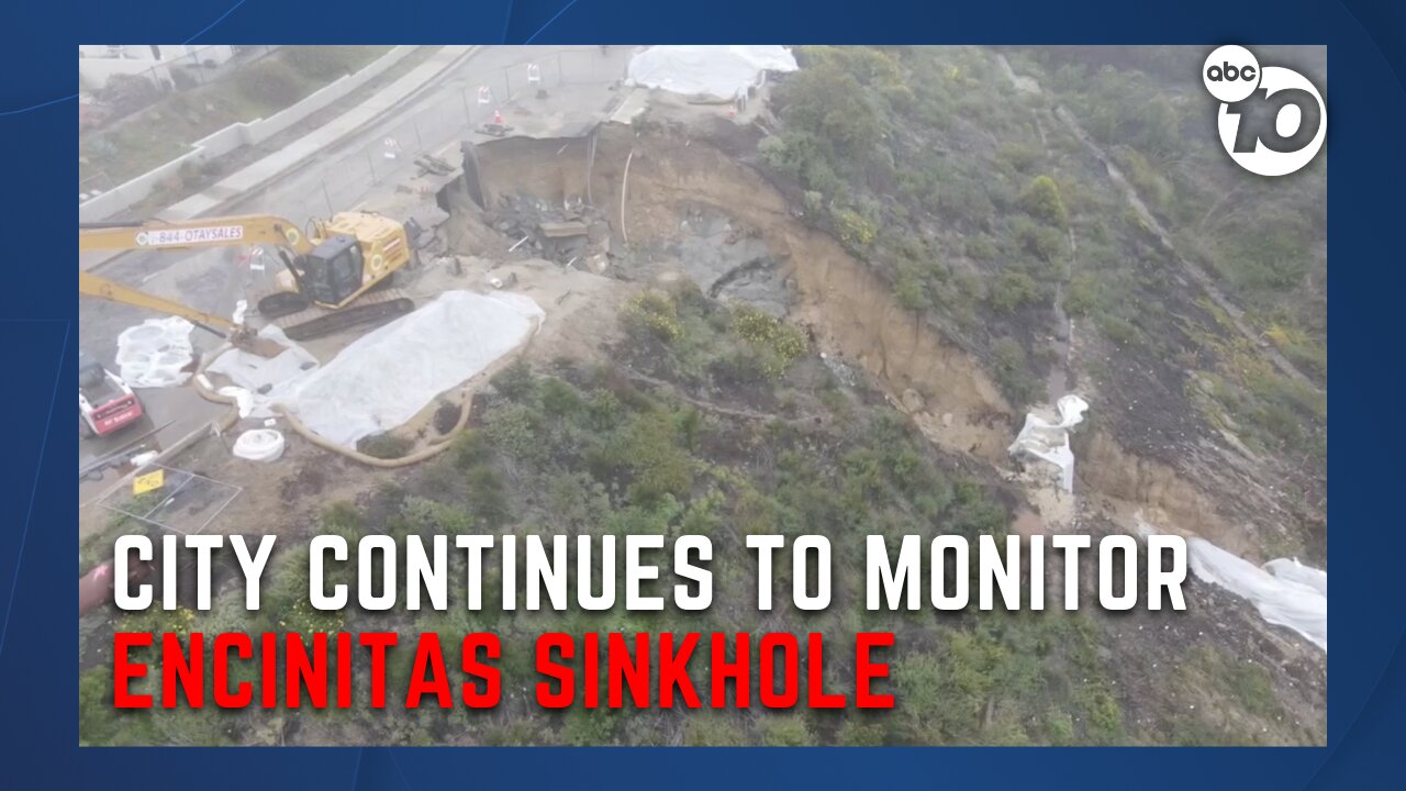 Some Encinitas residents concerned with traffic caused by sinkhole repair