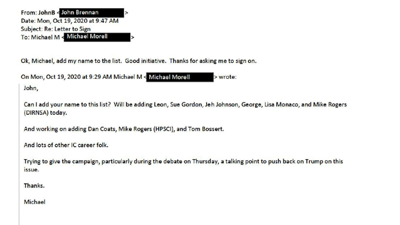 Bombshell email: Hunter Biden "Russian disinformation" email WAS a political hit job