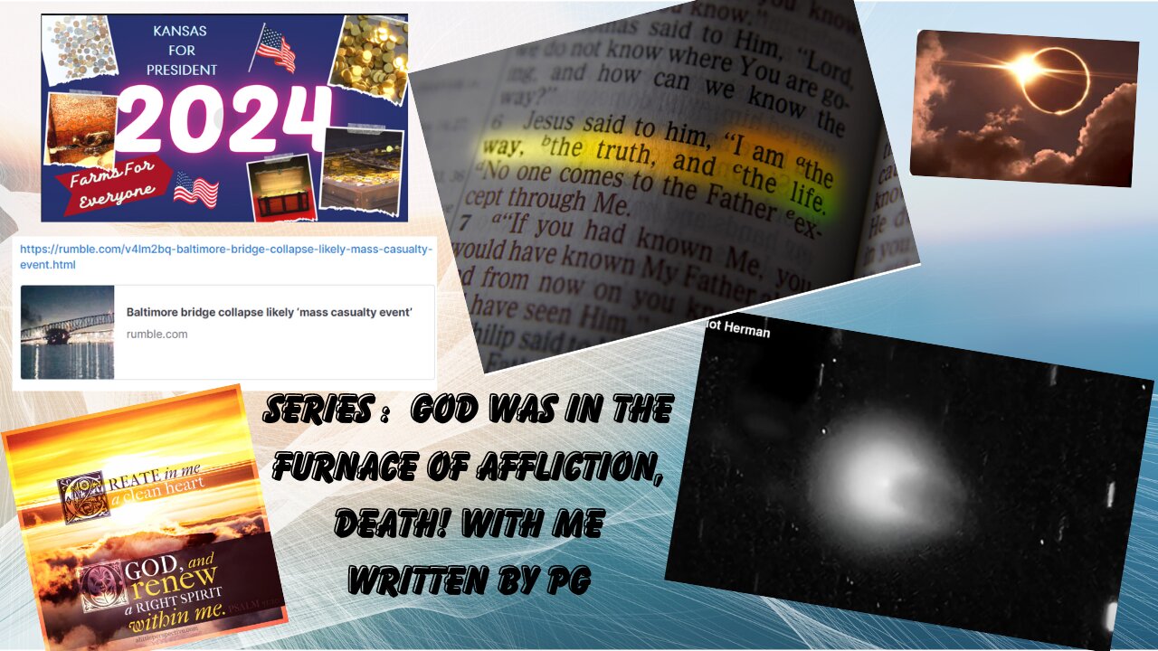 Editd 2hr Honesty Series God Was In The Furnace of Affliction, Death! With Me Written By PG