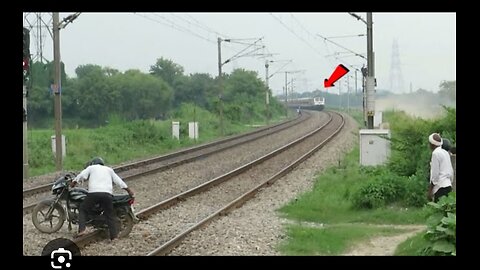 TRAIN VS SCOOTY : A Split-Second Decision that Ends in Tragedy!