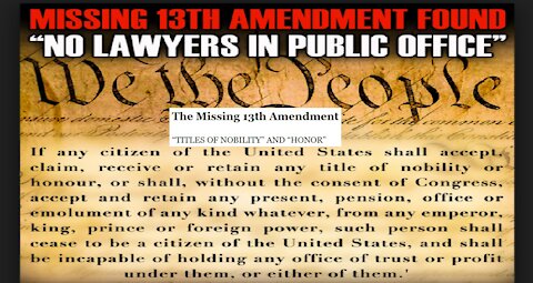 Missing 13th Amendment -Interview with David Dodge, Researcher Nov 2012