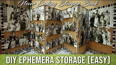 DIY Ephemera Storage | Never Ending Storage Book [EASY Tutorial]