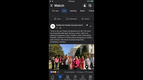 Pro life opposing bill AB 710