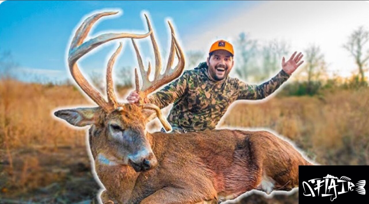 Hunting the GIANT BUCK at my ranch (The FREAK is DOWN!) catch, clean, cook