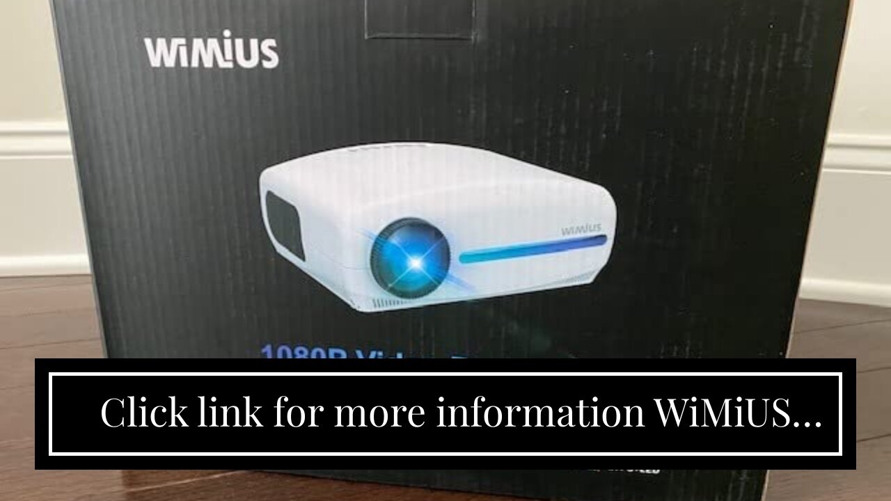 Click link for more information WiMiUS Upgrade Projector with WiFi and Bluetooth, 480 ANSI Lume...