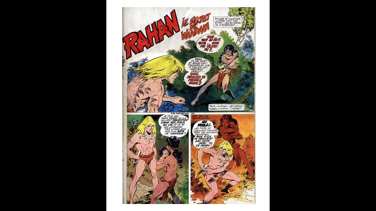 Rahan. Episode Eighty-Eight. By Roger Lecureux. The Secret of Wandaka. A Puke (TM) Comic.
