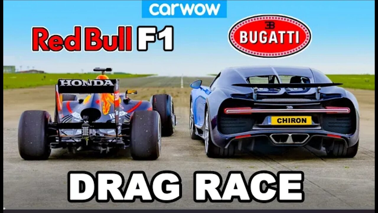 Bugatti Chiron v F1 Car: DRAG RACE