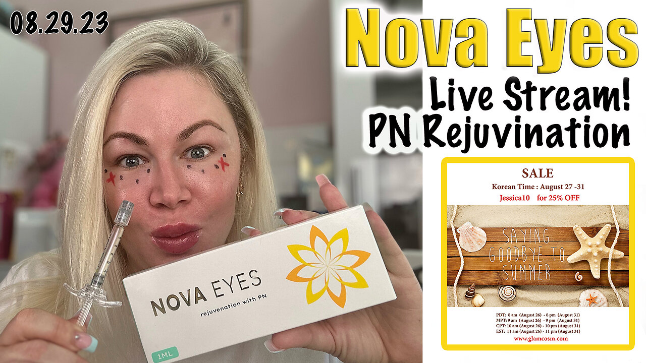 Let's Test Nova Eyes, PN Rejuvination | Glamcosm | Code Jessica10 Saves you Money $$$