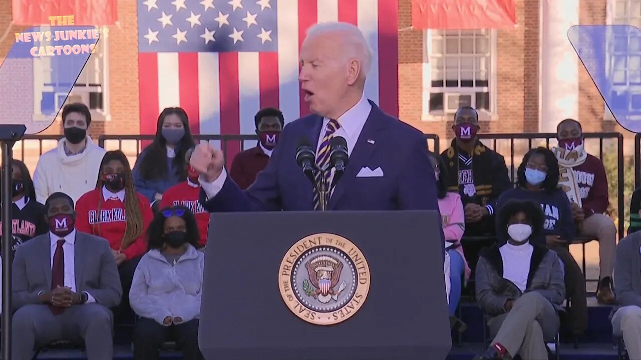 Biden: "President Trump voted from behind the desk in the White House in Florida."