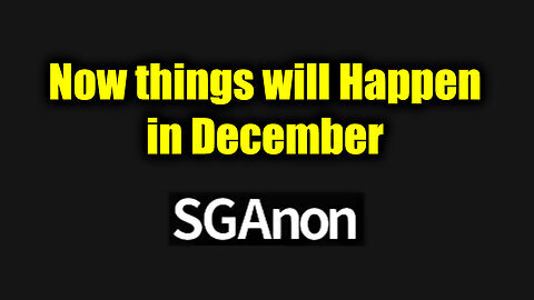 New SG Anon Update Nov 24 - Now Things Will Happen in December