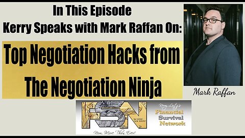 Top Negotiation Hacks from Mark Raffan --The Negotiation Ninja #5925