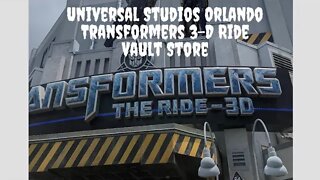 Universal Studios Transformers 3-D Ride Vault Supply Store Walk Thru - Orlando FL Rodimusbill Short