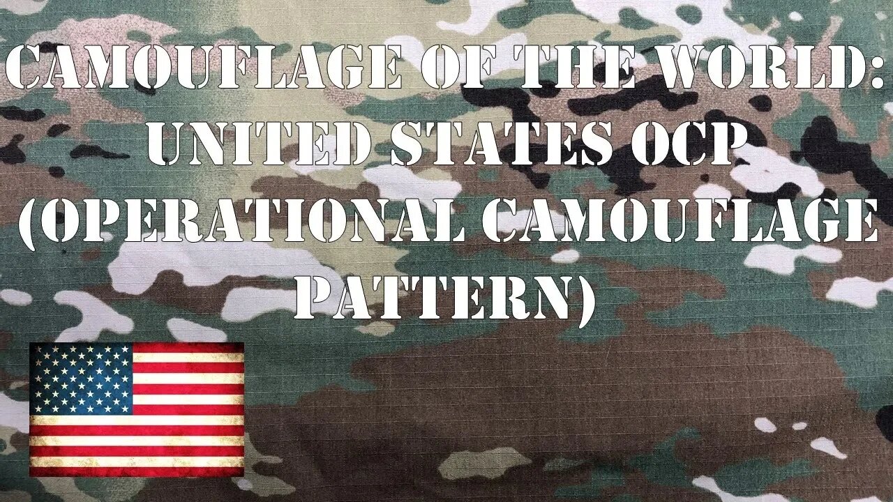 Camouflage of the World: U.S. OCP (Operational Camouflage Pattern)