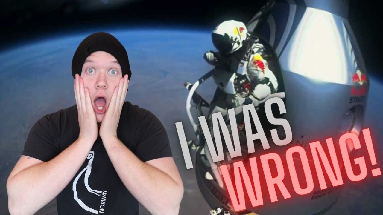 FLAT EARTHER REACTS TO FELIX BAUMGARTNER RED BULL JUMP