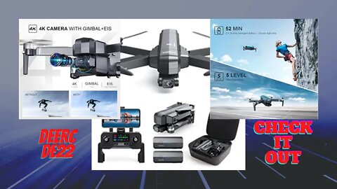 DEERC DE22 GPS Drone with 4K Camera