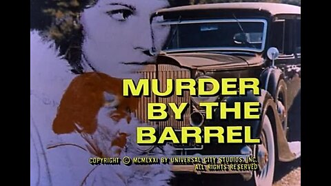 McMILLAN & WIFE: MURDER BY THE BARREL 1971 NBC TV Sunday Mystery Movie FULL MOVIE with NBC Intro