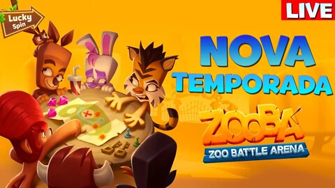 COMEÇOU A NOVA TEMPORADA! BORA BRONZEAR! ZOOBA: Jogo de Batalha Animal Live #46
