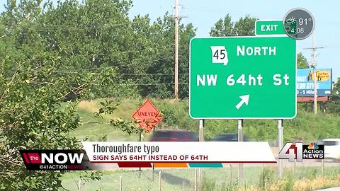 MoDOT is working to correct a sign typo on I-29