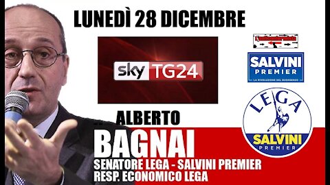 🔴 Interventi del Sen. Alberto Bagnai ospite a "SkyTg24 Economia" del 28/12/2020.