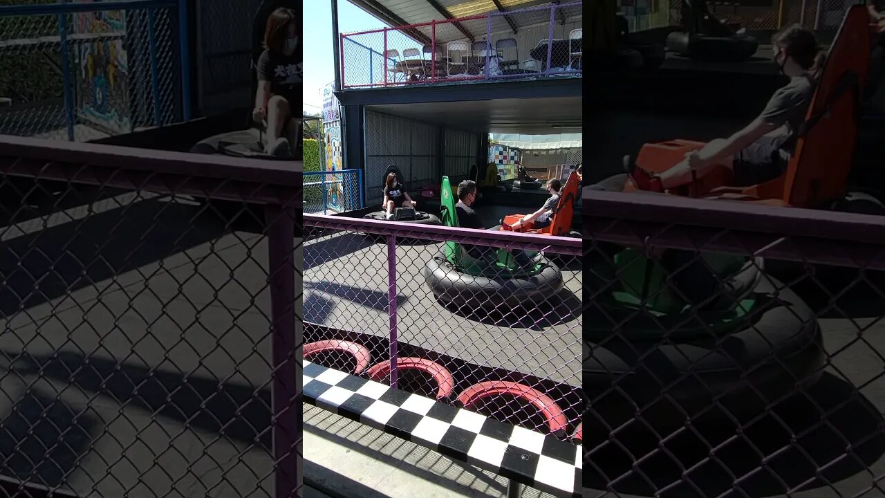 The bumper cars @ GO CART WORLD, CARSON, SO-CAL. U.S.A.