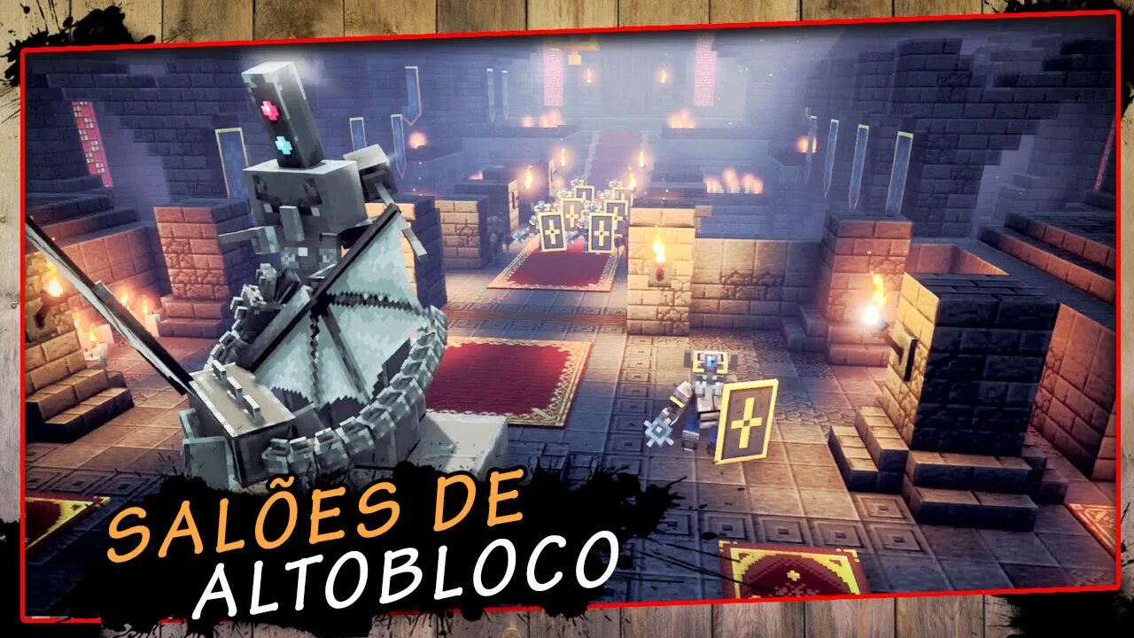 Minecraft Dungeons, Salões De Altobloco - Gameplay PT-BR #9