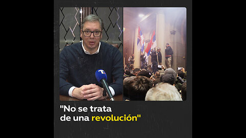 Vucic se pronuncia luego que manifestantes intentaran irrumpir en el Parlamento serbio